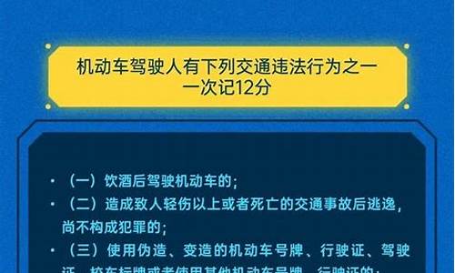 驾驶证记分规定最新_科目一12分6分3分