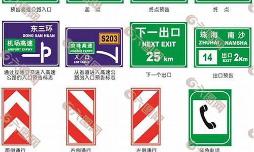 高速公路标志大全图解_高速公路标志大全图