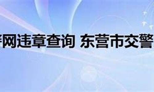 东营违章查询_东营违章查询电话号码是多少